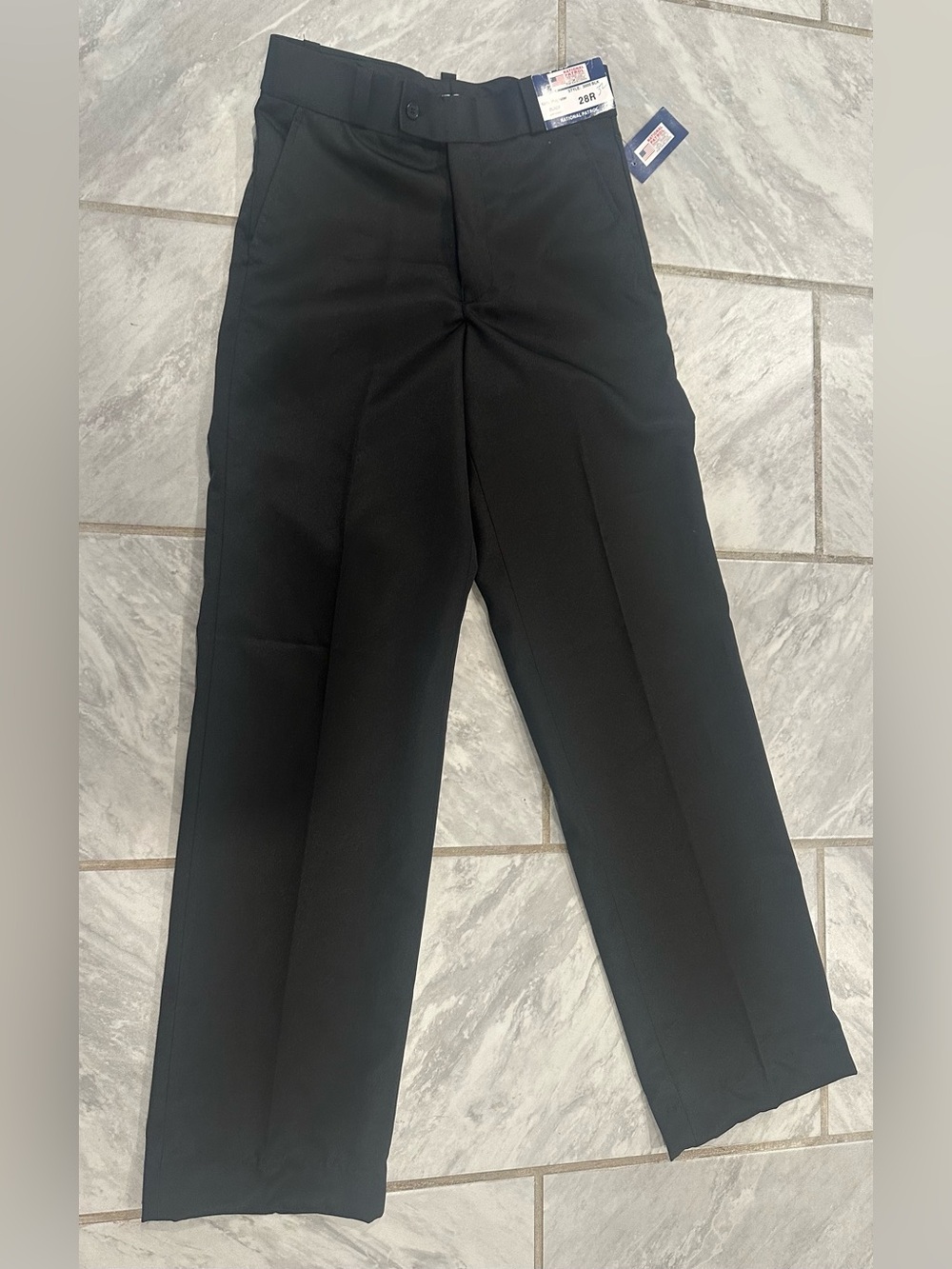 NWT National Patrol Men's Security Twill Pants Black Size 28Wx32L